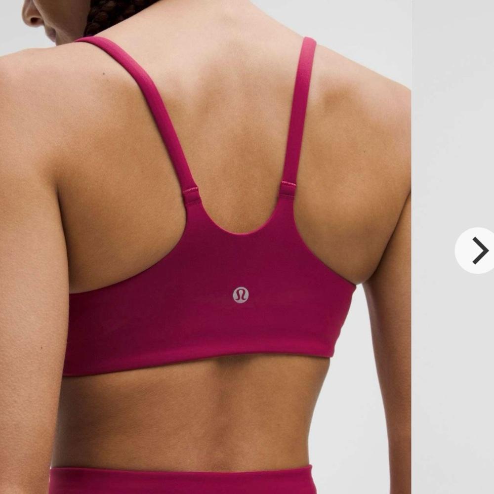 Lululemon Wunder Train Strappy Racer Bra *Light Support, C/D Cup Magenta Smoke - Picture 5 of 5